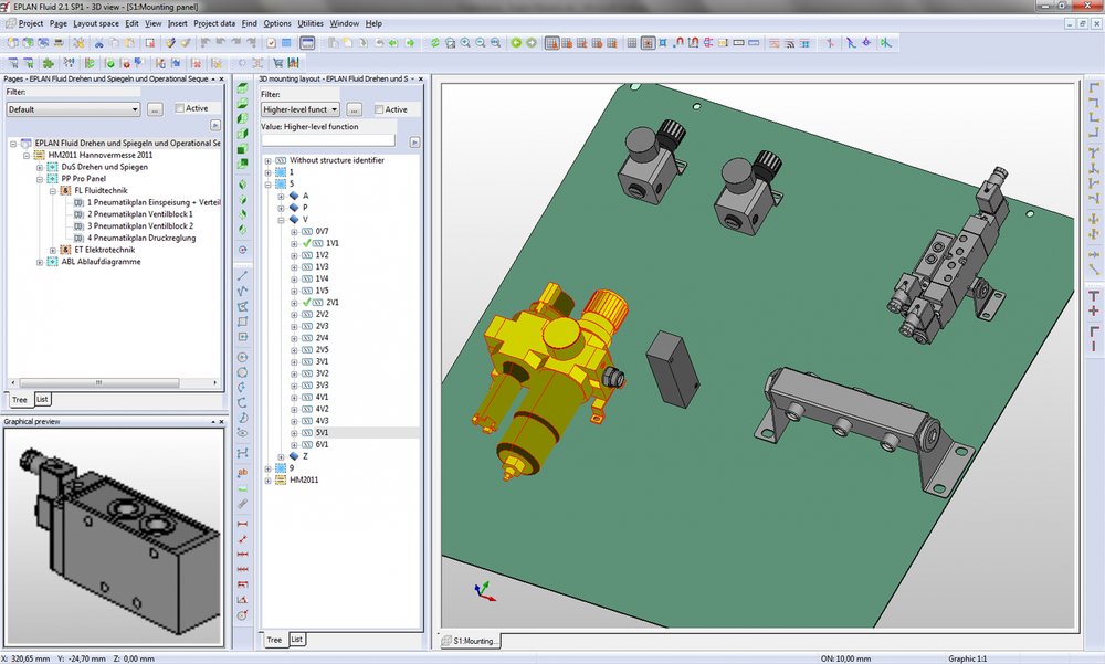 EPLAN Fluid Professional: a 3D és a hidraulikus tervezés integrációja